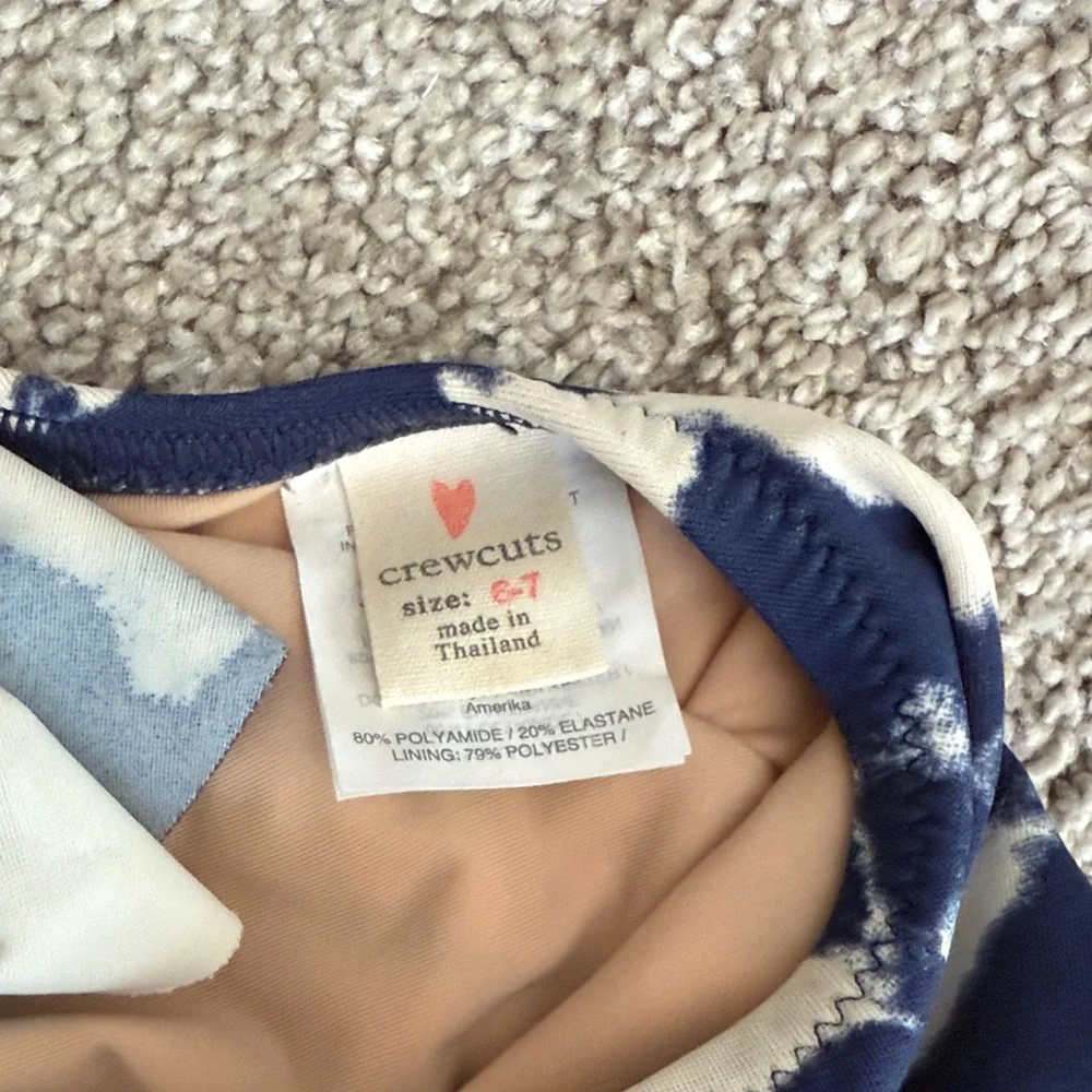 Crewcuts Navy and Cream Swimsuit